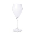 Classic Touch Decor Classic Touch CWR818W 3 x 9 in. V-Shaped White Wine Glasses with Clear Stem; Set of 6 CWR818W